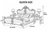 Antique Inspired European Style Leather Bed