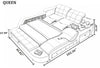Modern Multifunctional Astonishing Leather Bed