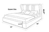 Modern Luxurious Leather Upholstered Bed