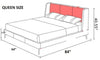 Luxurious Elementary Design Comfy Leather Bed