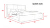 Opulent Design Golden Accented Leather Bed