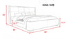Opulent Design Golden Accented Leather Bed