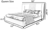 Exclusive Modern Design Leather Bed