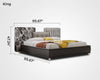 Lavish Design Splendacious Leather Bed / Lixra