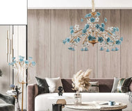 Majestic Styled Twinkling Lights Petal Chandelier / Lixra