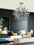 Crafted Petal Chandelier With Gleaming Lights / Lixra