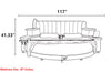 Luxurious Design Leather LED Round Bed