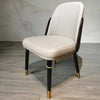 Set Of 4 Comfort Leather Dining Chairs / Lixra