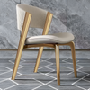 Set Of 4 Comfy Leather Dining Chair
