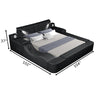 Multifunctional Luxurious King Size Leather Smart Bed / Lixra