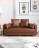 Resplendent Design Enduring Leather Sofa Bed