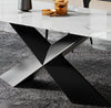 Modern Extendable Marble Dining Table Set / Lixra