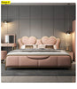Charming Heart Shaped Leather Bed