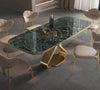 Aesthetical Marble-Top Dining Table Set / Lixra