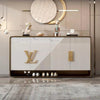 Italian Light Luxurious Golden Finish Buffet Table / Lixra