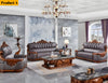 Liville 3-Piece Leather European Sofa Set / Lixra