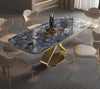 Aesthetical Marble-Top Dining Table Set / Lixra