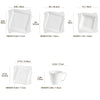 White Ceramic Resplendent Dinnerware Set