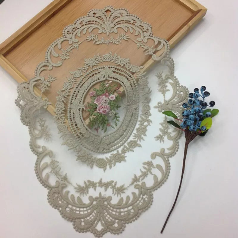 Elegant 2 PCS Fabric Placemats / Lixra