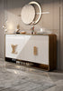 Italian Light Luxurious Golden Finish Buffet Table / Lixra