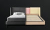 Luxurious Elementary Design Comfy Leather Bed / Lixra