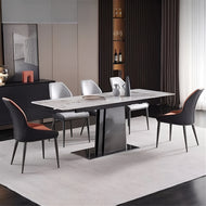 Majestic Marble Extendable Dining Table Set / Lixra