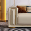 Elegant Tufted Leather Sofa Set / Lixra