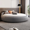 Sophisticated Designed Enduring Leather Round Bed / Lixra