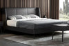 Luxurious Elementary Design Comfy Leather Bed / Lixra