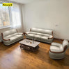 Leather Upholstered Indoor Wooden Sofa Set / Lixra
