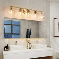 Elegance In Brass Moisture-Proof Vanity Light / Lixra