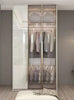 Glass Fusion Wooden Combination Wardrobe With Large Capacity / Lixra