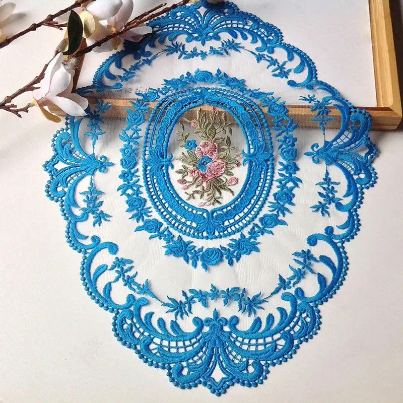 2 Pcs Embroidered Fabric Placemat / Lixra