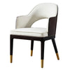 Multipurpose Meticulous Wooden Polished Leather Dining Chair / Lixra