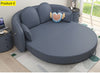 Light Luxury Multi-Functional Futuristic Design Round Sofa Bed-Lixra