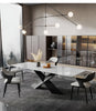 Modern Extendable Marble Dining Table Set / Lixra