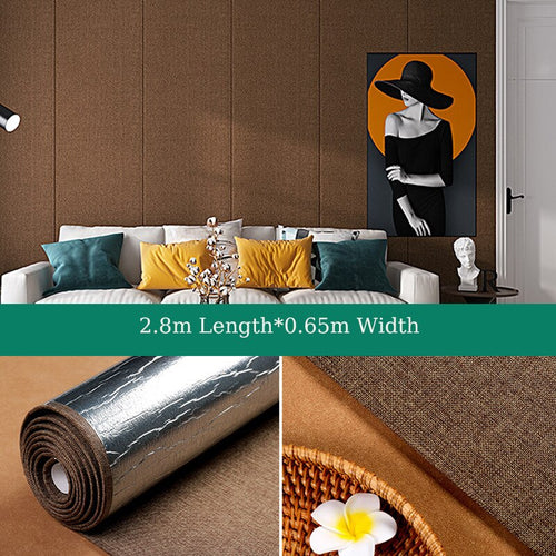 Self-Adhesive Wall Cloth 3D Wallpaper For Home Decoration / Lixra