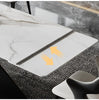 Modern Luxurious Marble Top Extendable Dining Table Set / Lixra