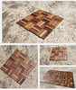 Natural Elegance 3D Self-Adhesive Wood Mosaic Tiles / Lixra