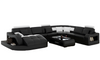 Italian Style Living Room Leather Sectional Sofa / Lixra