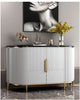 Modern Style Marble Top Wooden Buffet Table With Storage / Lixra