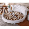 Contemporary Design Astounding Leather Round Bed / Lixra