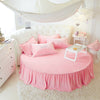 Velvet Fabric Round Bedsheet And Pillowcover