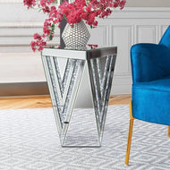 Luxuriant Design Captivating Mirrored Side Table / Lixra