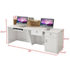 Commercial Front Office Reception Desk With Storage / Lixra