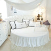 Velvet Fabric Round Bedsheet And Pillowcover