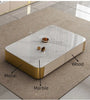 Modern Luxurious Design Wooden Marble-Top TV Stand & Coffee Table / Lixra