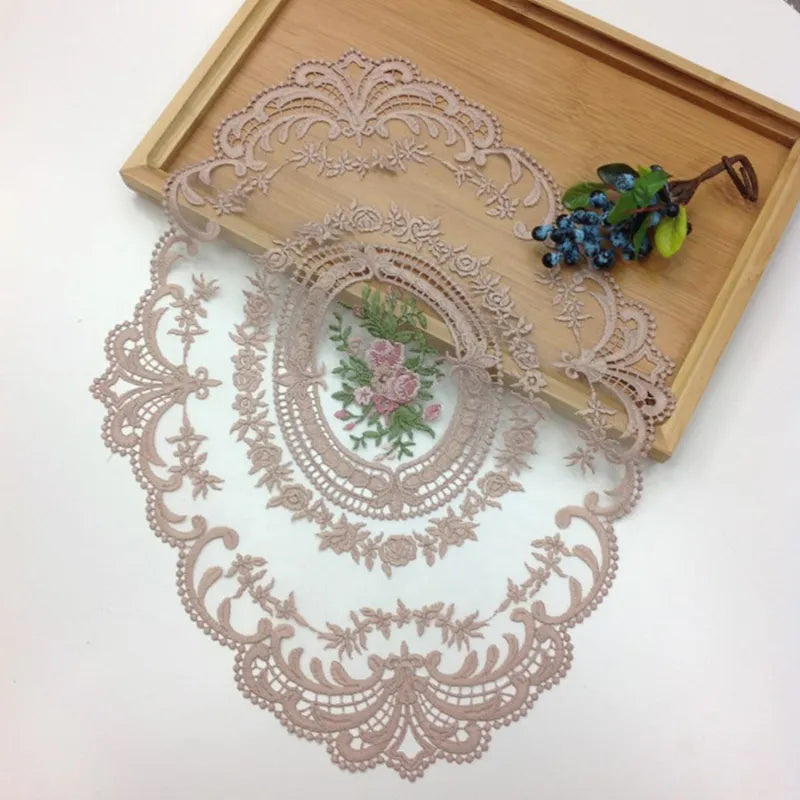 Elegant 2 PCS Fabric Placemats / Lixra