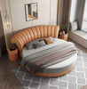 Modern Tufted Stylish Round Leather Bed / Lixra