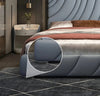 Elegant Modern Leather Upholstered Bed / Lixra